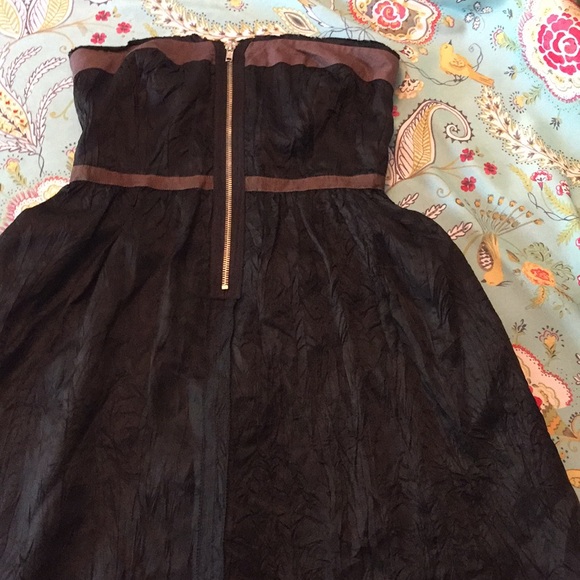 Black and Brown Mini Dress - Picture 4 of 5